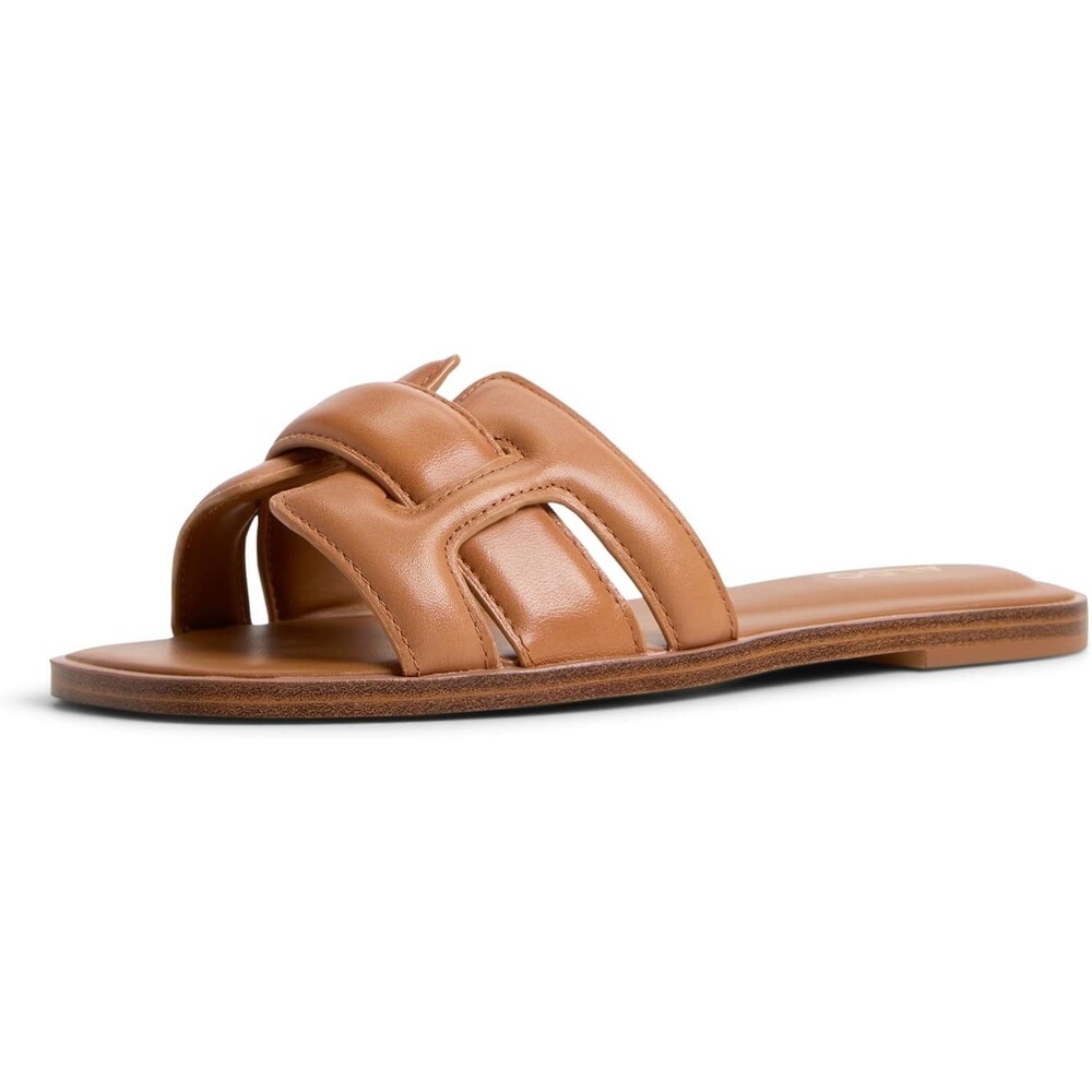 ALDO Elenaa Flat Sandal Women's Brown Size 8